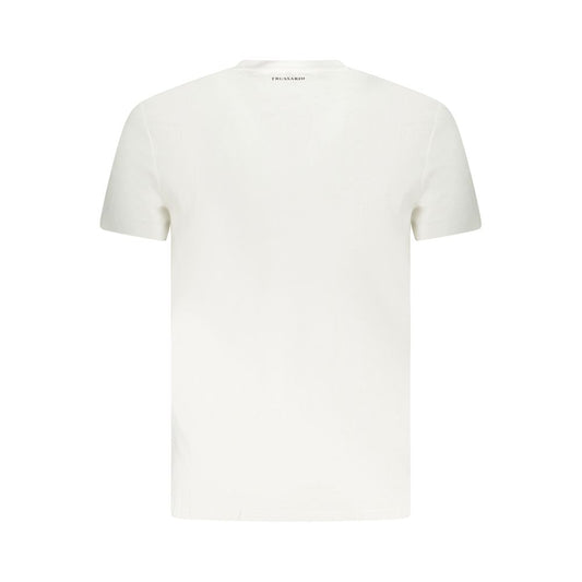 Trussardi White Cotton Men T-Shirt TR-36615-S