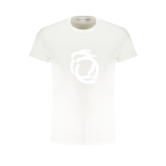 Trussardi White Cotton T-Shirt TR-30158-M