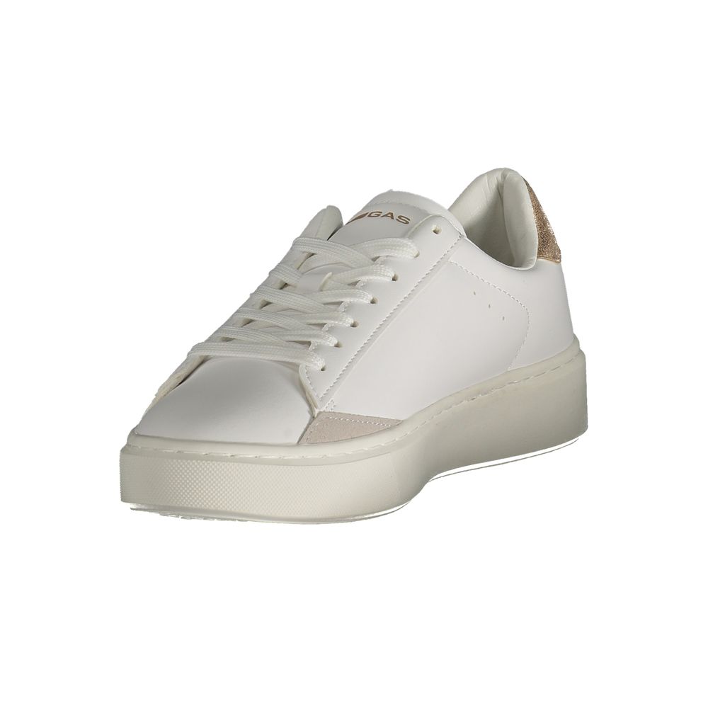 Gas White Polyester Women Sneaker