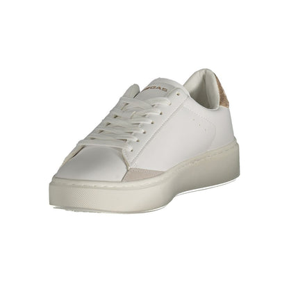 Gas White Polyester Women Sneaker