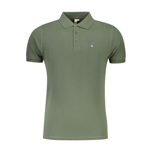 Accademia Militare Green Cotton Polo Shirt AC-36529-S