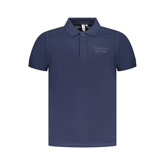 Accademia Militare Blue Cotton Polo Shirt AC-36534-S