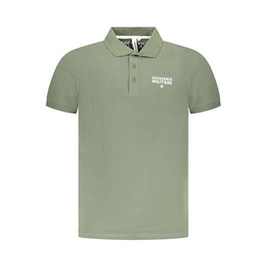Accademia Militare Green Cotton Polo Shirt AC-36538-S