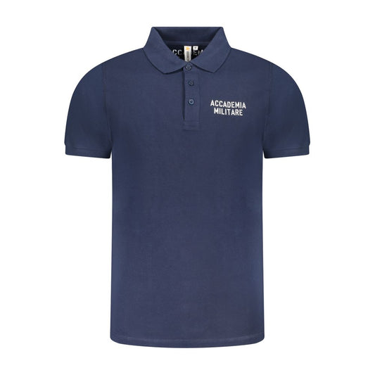 Accademia Militare Blue Cotton Polo Shirt AC-36568-S
