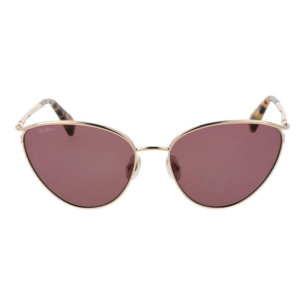 Max Mara Gold Metal Sunglasses