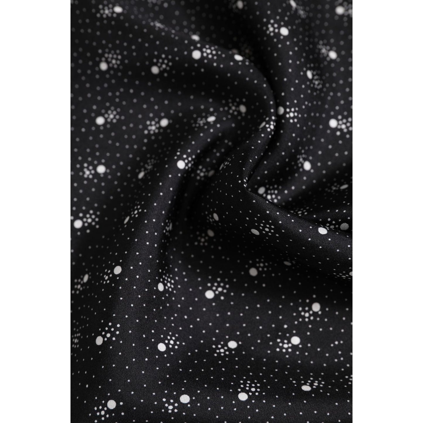 Dolce & Gabbana Black White Printed Square Men Foulard Scarf