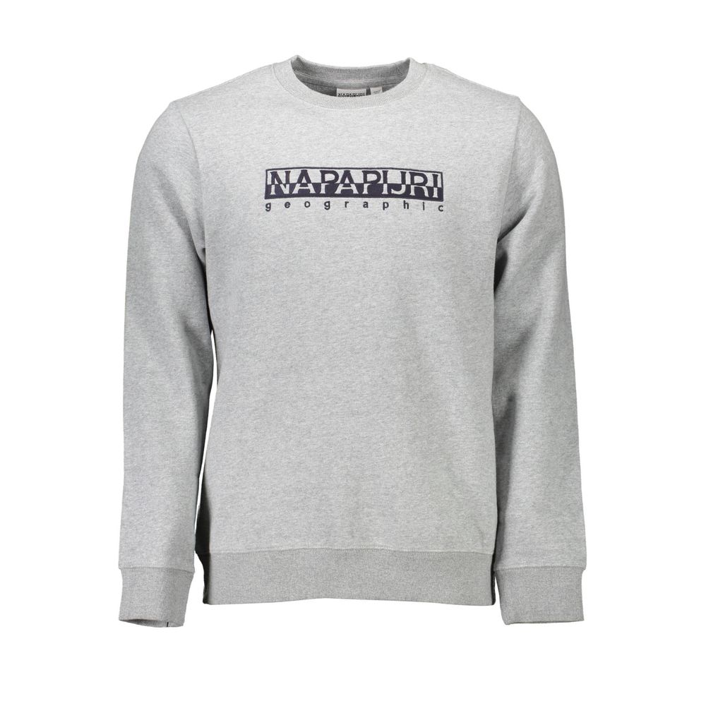 Napapijri Gray Cotton Sweatshirt