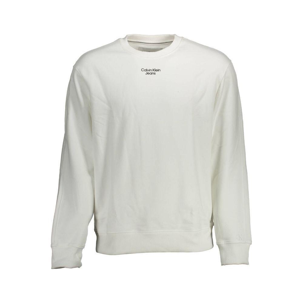 Calvin Klein White Cotton Sweatshirt