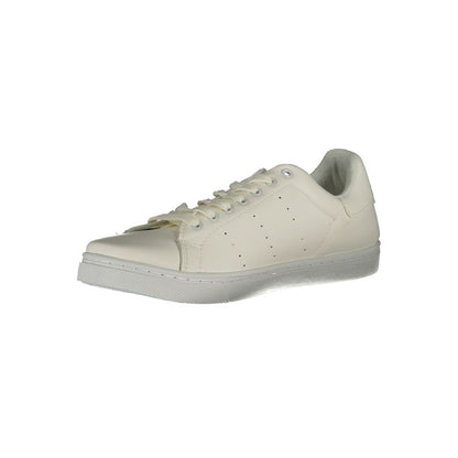 Norway 1963 White Polyester Sneaker with laces and logo, featuring contrast details and print for sports footwear enthusiasts.