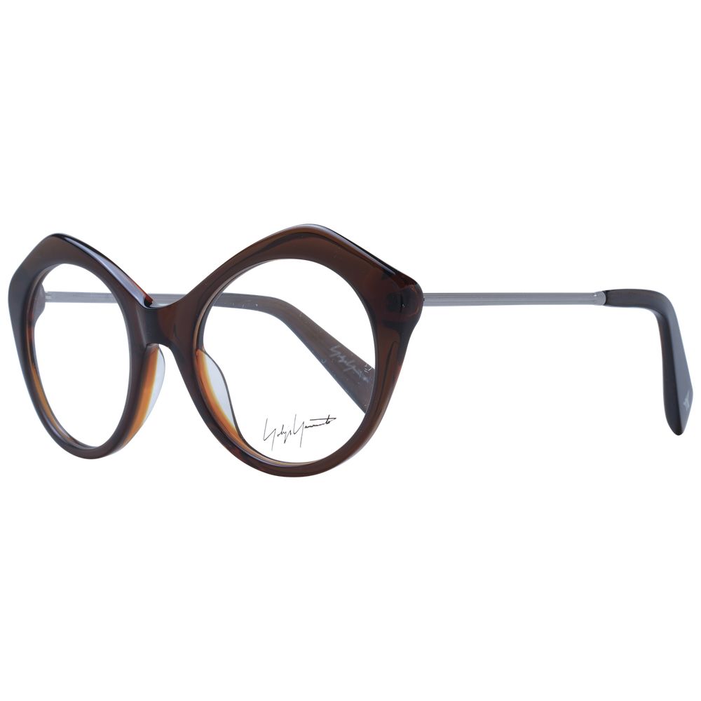 Yohji Yamamoto Brown Unisex Glasses Frame