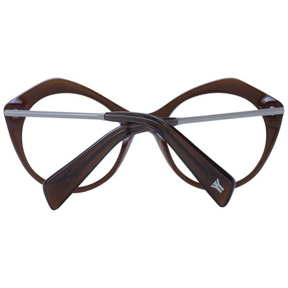 Yohji Yamamoto Brown Unisex Glasses Frame