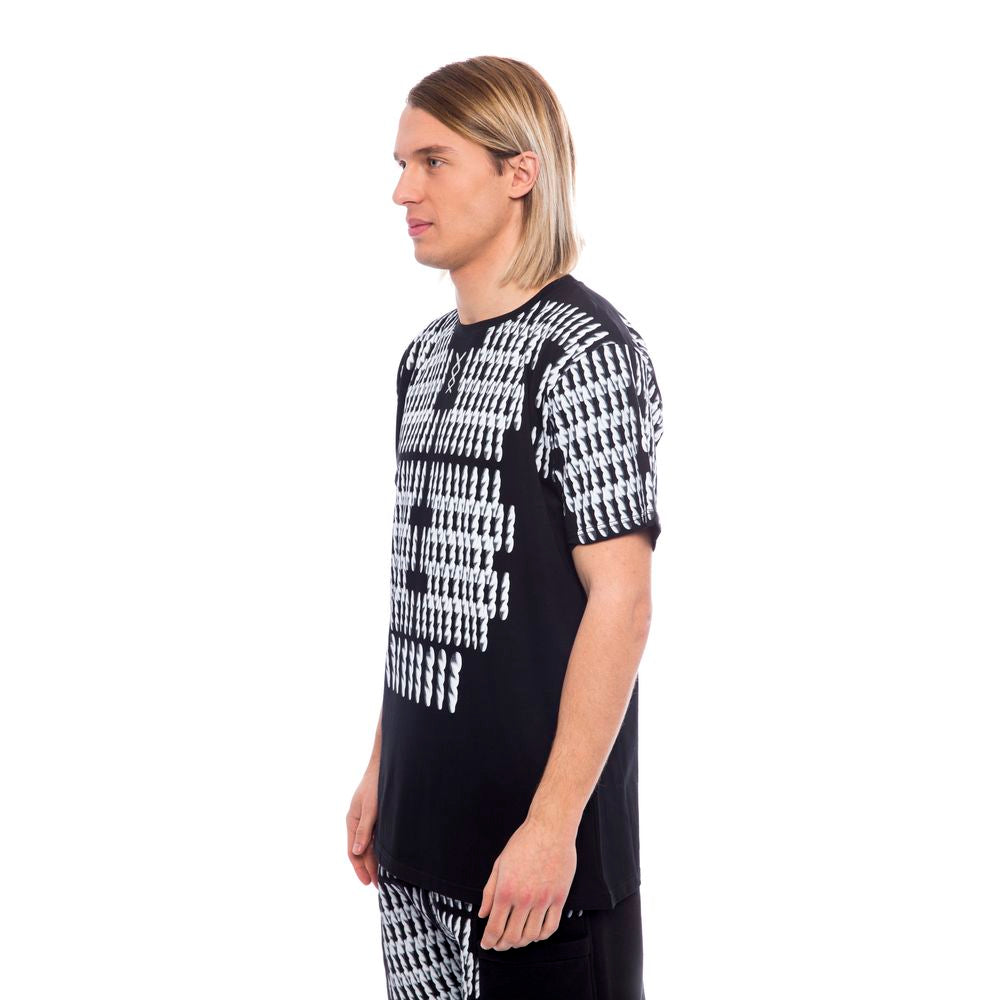 Nicolo Tonetto Black And White Cotton T-Shirt