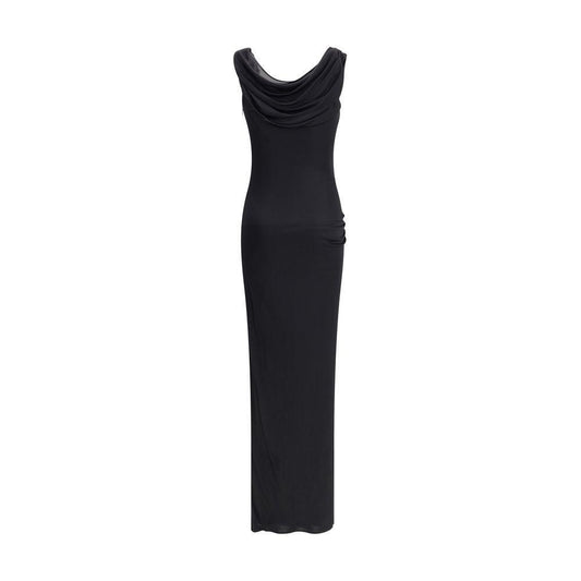 Versace Draped jersey long Dress VE-10204241A124971B000-IT42 | L