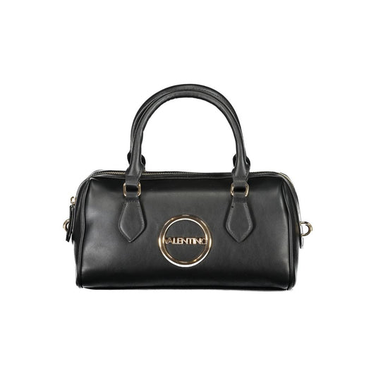 Mario Valentino Black Polyethylene Handbag with two handles and logo
