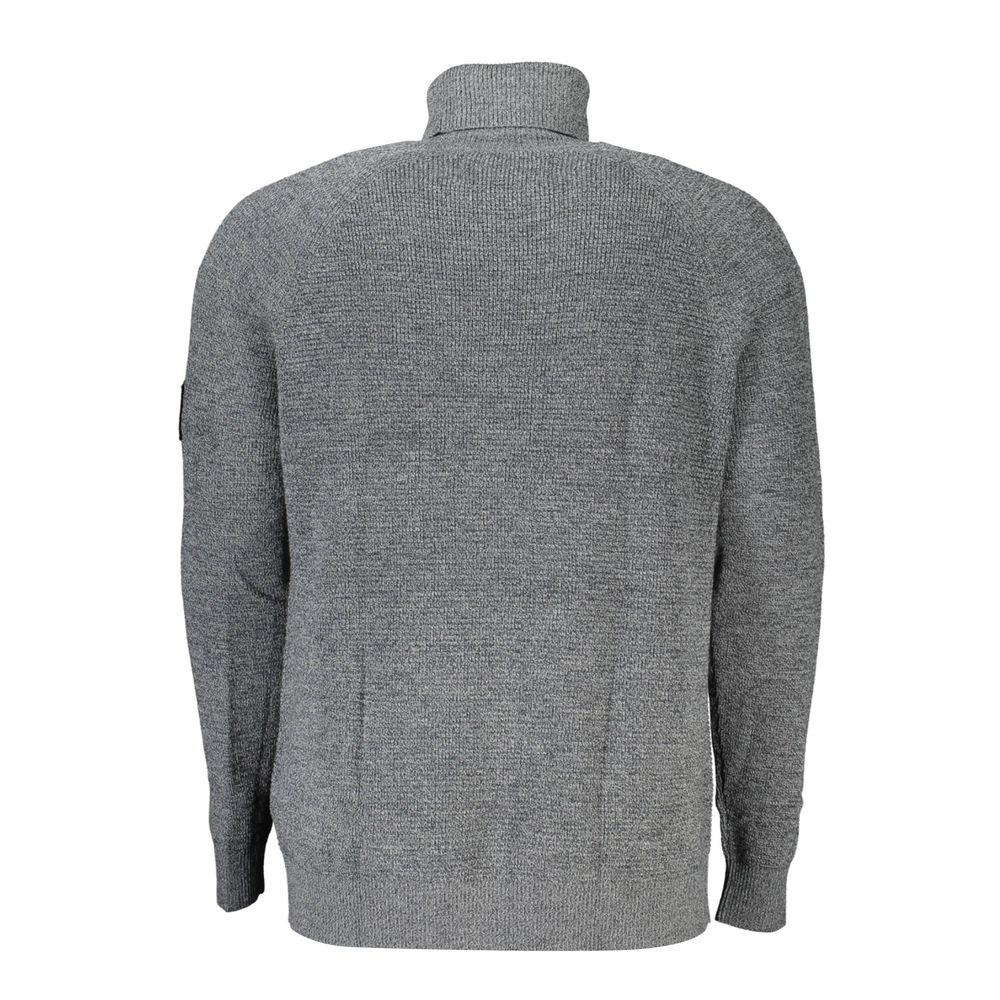 Calvin Klein Grigio Wool Mens Sweater