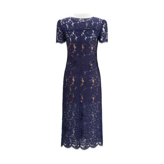 Self-Portrait Long lace Dress SE-PF25020MBLBLUE-8