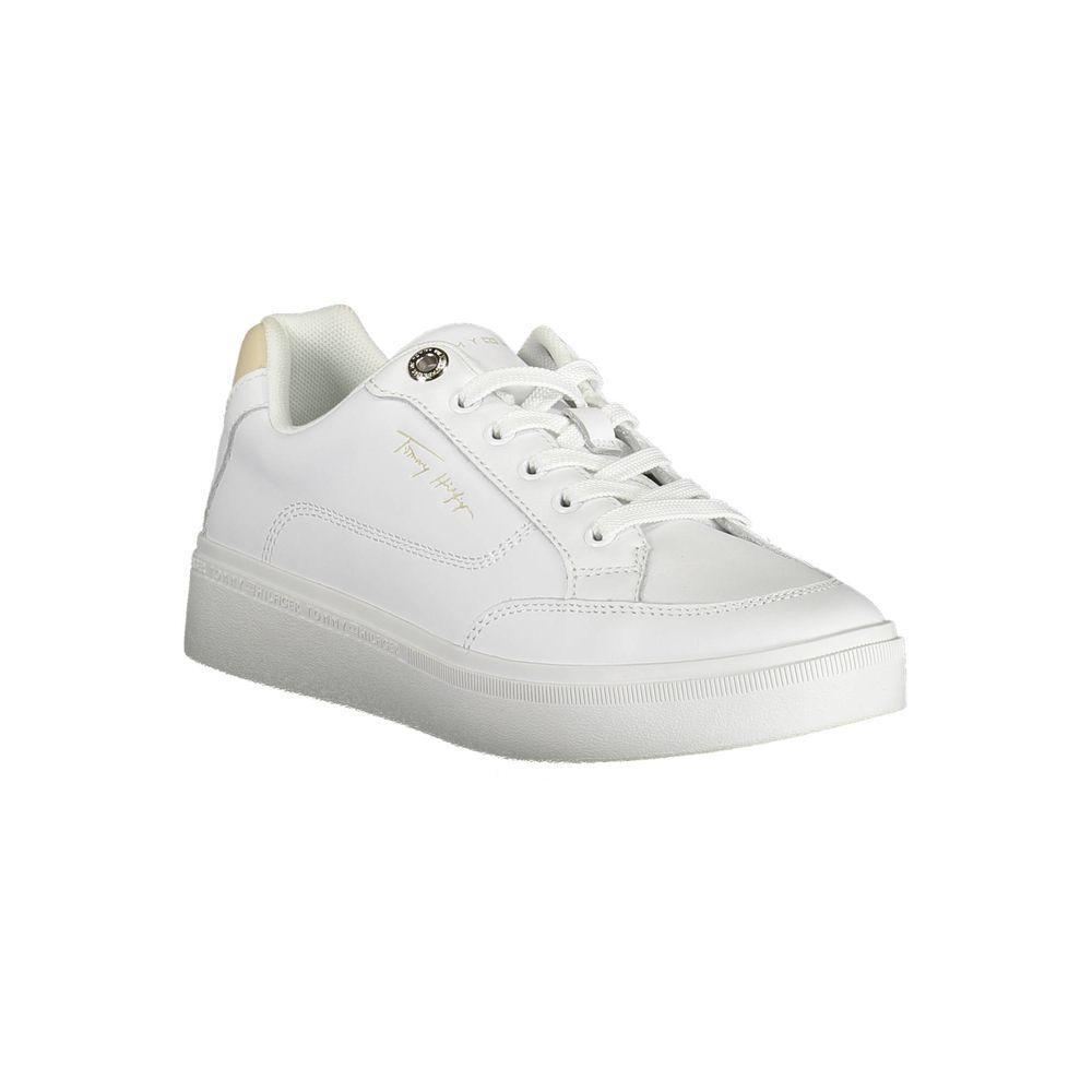 Tommy Hilfiger White Polyester Sneaker