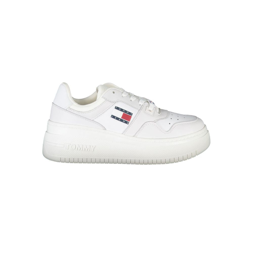 Tommy Hilfiger White Polyester Sneaker