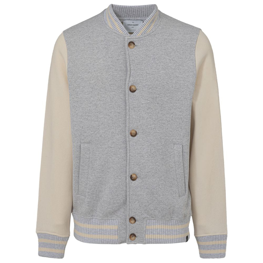 Gran Sasso Gray Cotton Bomber