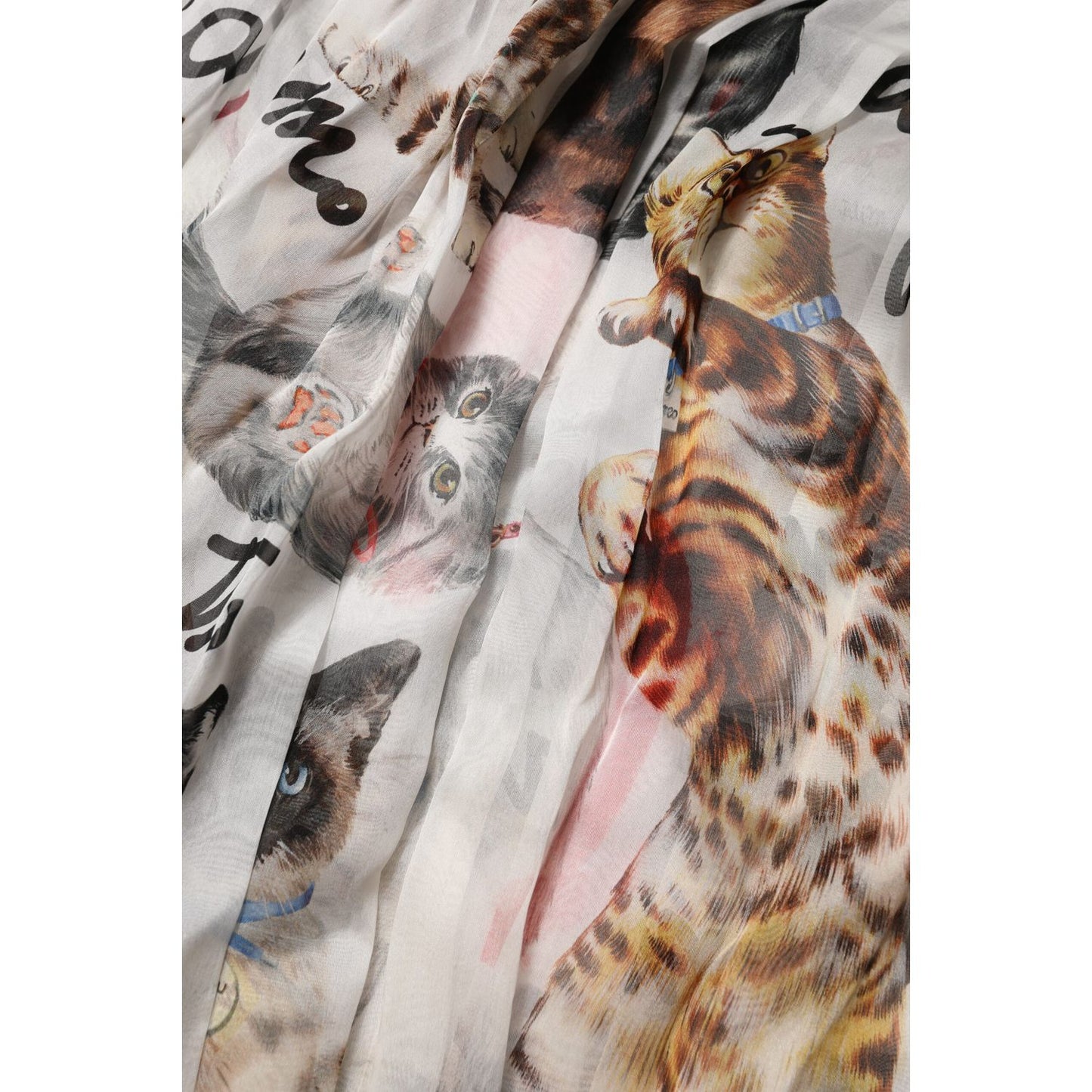 Dolce & Gabbana Multicolor Animal Print Silk Ascot Maxi Dress