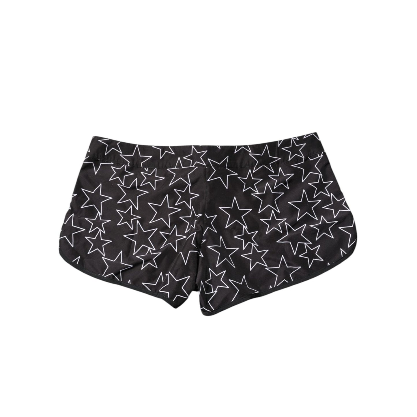 Dolce & Gabbana Black Star Print Beachwear Shorts Swimwear