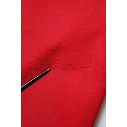 Dolce & Gabbana Red Cotton Logo Jogger Men Sweatpants Pants