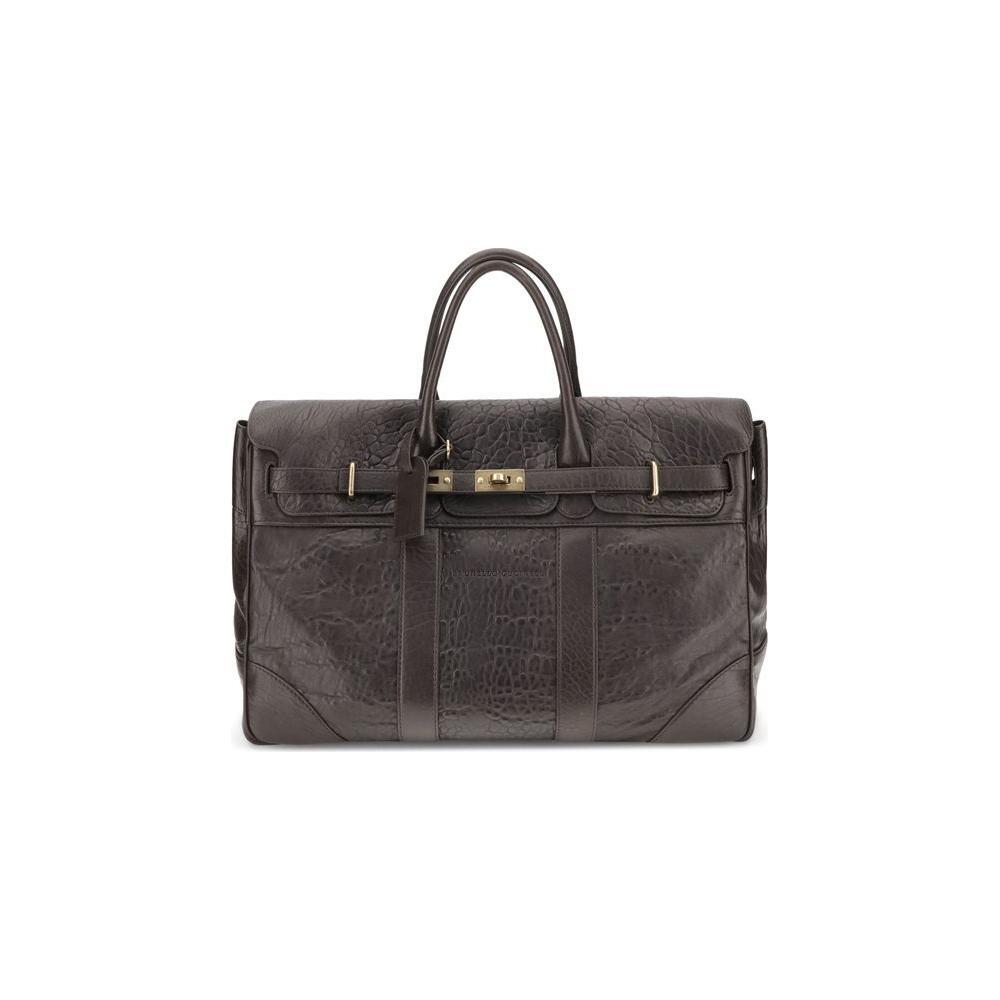 Front view with bag zipped and handles upright.