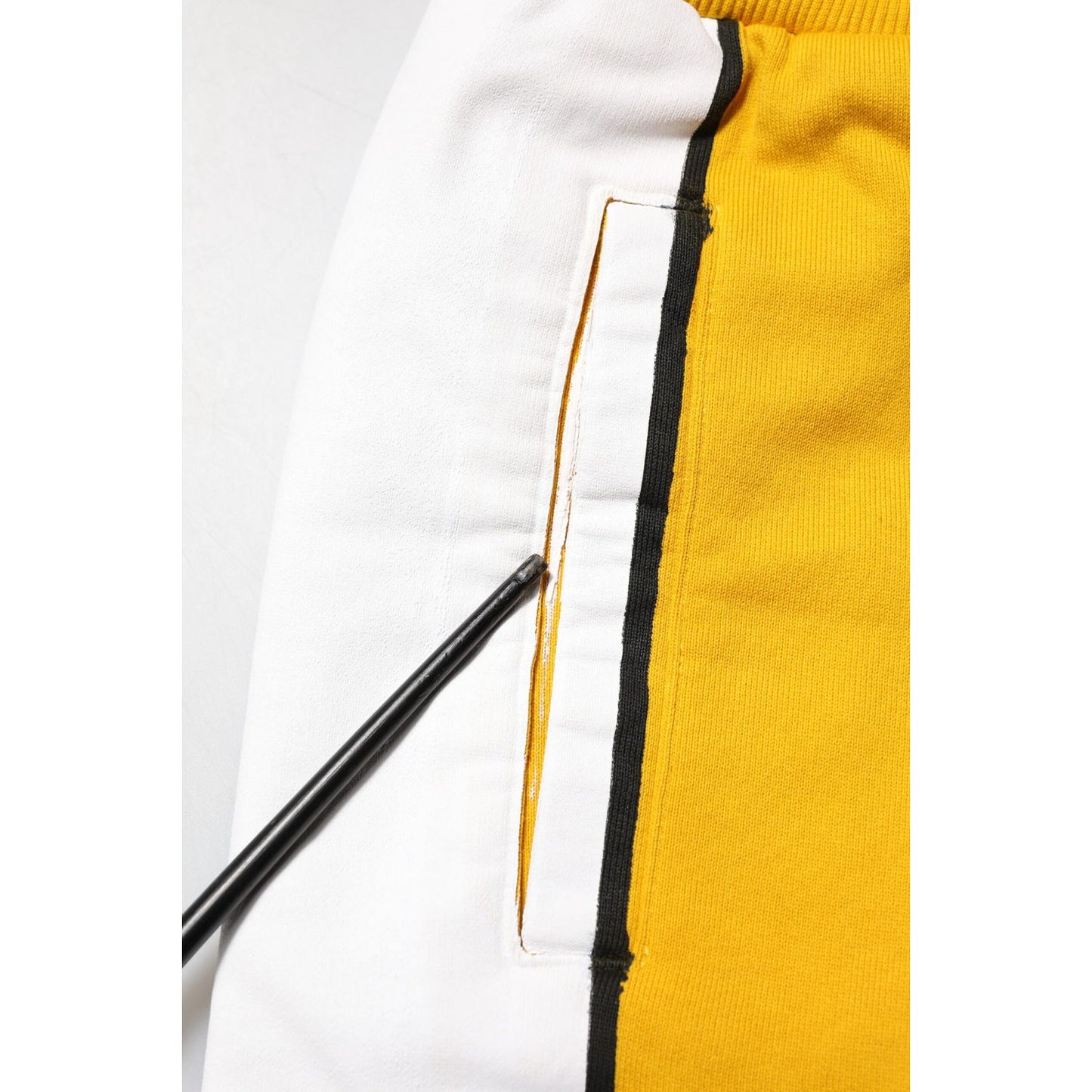 Dolce & Gabbana Yellow Cotton Logo Jogger Sweatpants Pants Dolce & Gabbana