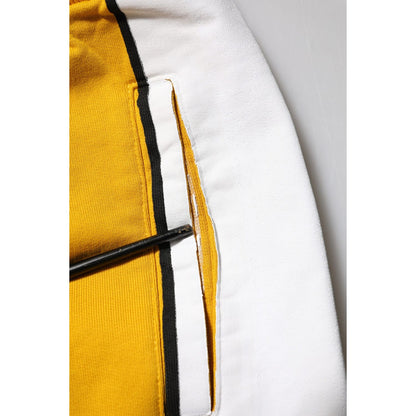 Dolce & Gabbana Yellow Cotton Logo Jogger Sweatpants Pants Dolce & Gabbana