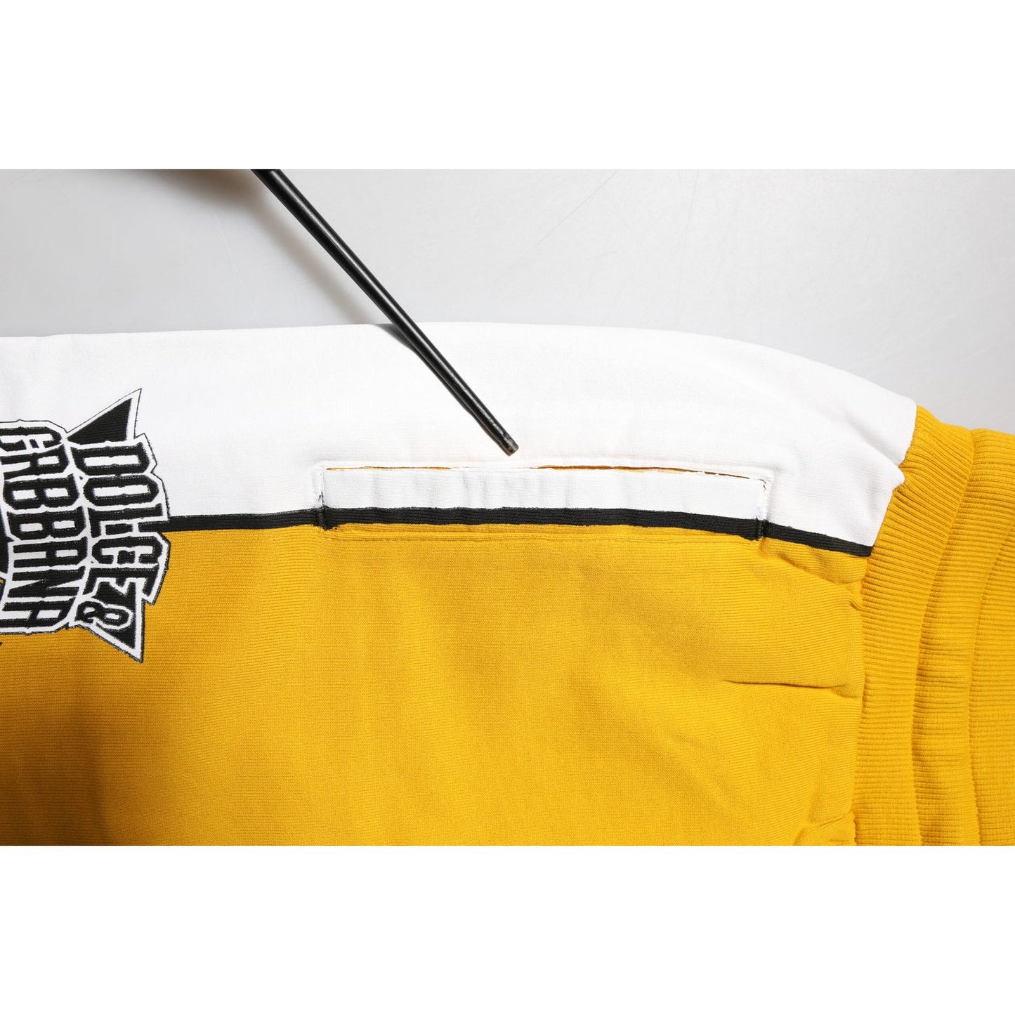 Dolce & Gabbana Yellow Cotton Drawstring Jogger Pants Dolce & Gabbana