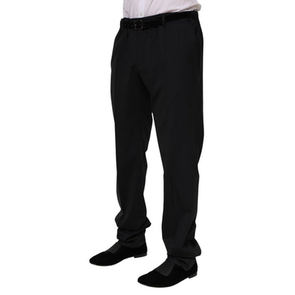 Dolce & Gabbana Black Wool Formal Dress Pants