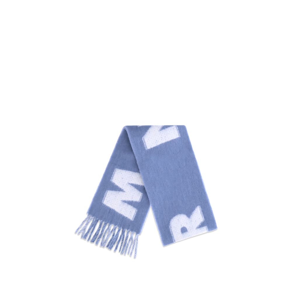 Marni Light Blue Wool Scarf