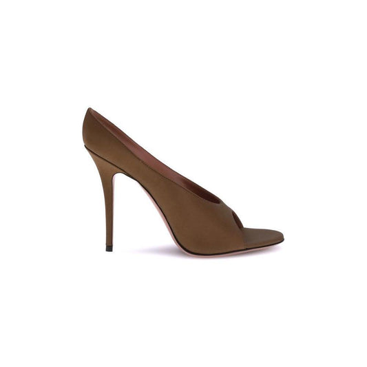 Amina Muaddi Anok satin Sandals AM-14S363455ANOMOCHA-EU40/US10