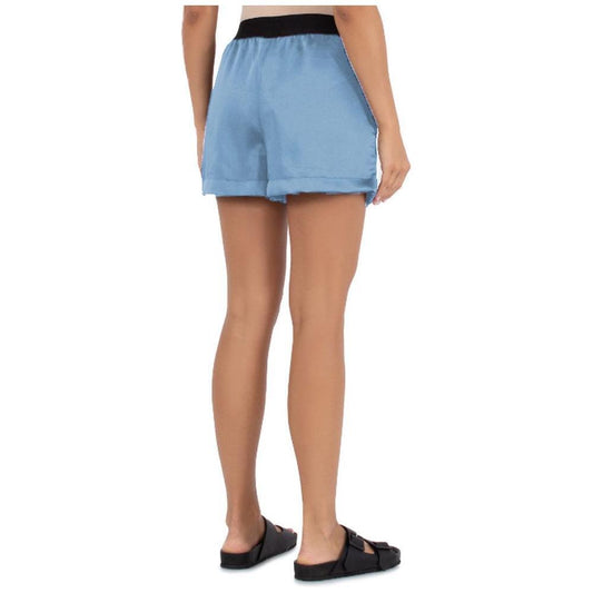 Comme Des Fuckdown Blue Polyester Short CO-15695-IT36|XXS