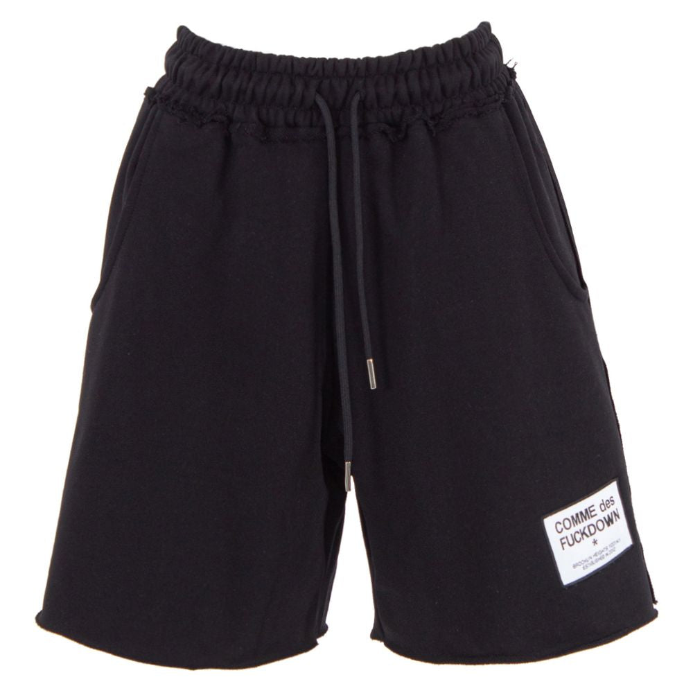 Comme Des Fuckdown Black Cotton Short