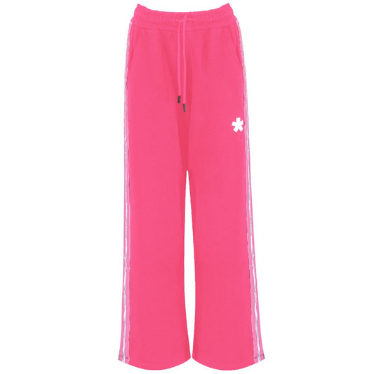 Comme Des Fuckdown Pink Cotton Women Palazzo Pants