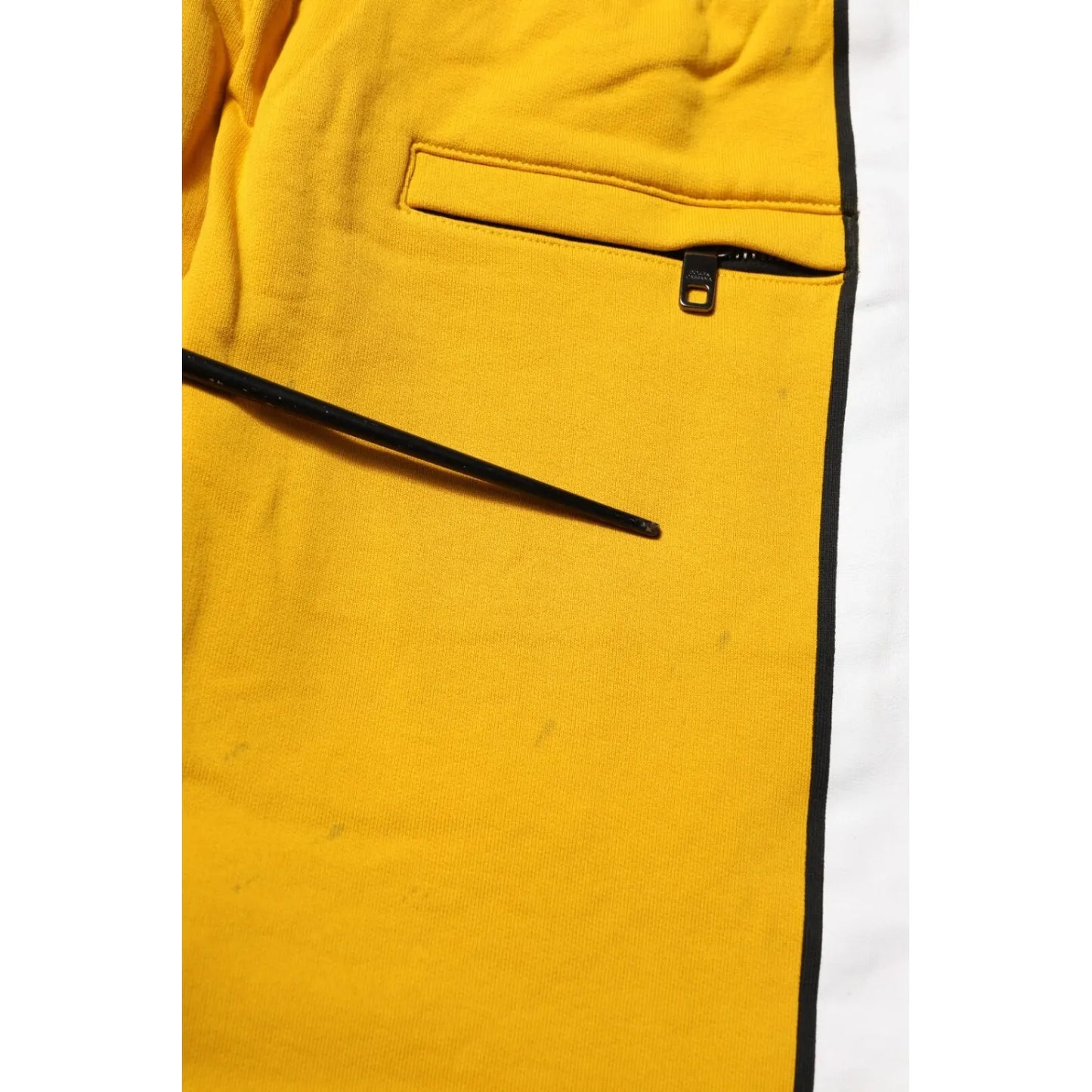 Dolce & Gabbana Yellow Cotton Sweatpants Jogger Trouser Pants Dolce & Gabbana