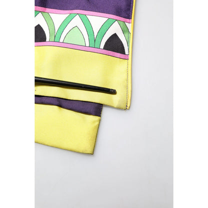 Dolce & Gabbana Blue Floral Print Silk Long Sleeves Wrap Robe