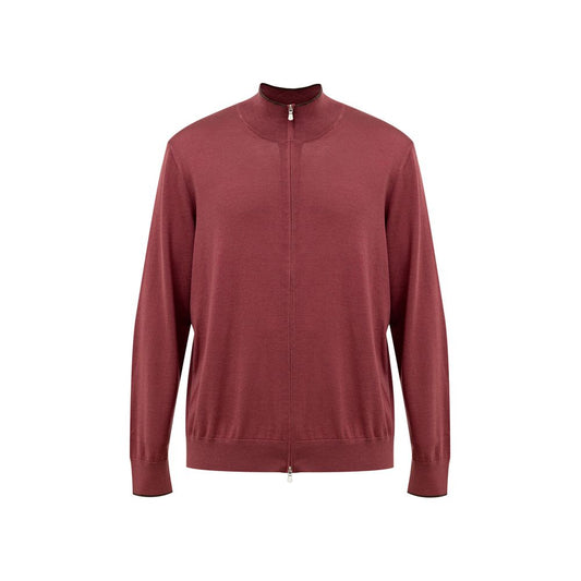 Gran Sasso Red Silk T-Shirt