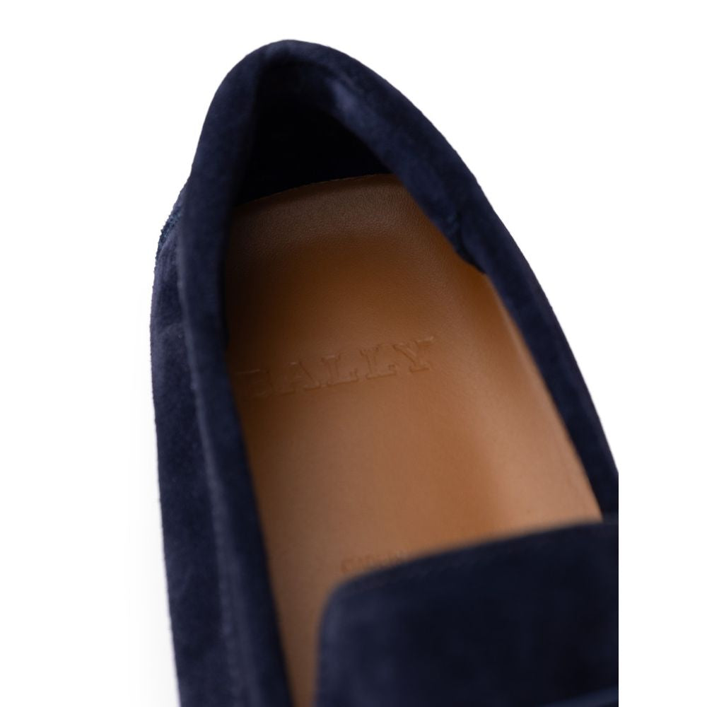 Bally Blue Leather Moccassin
