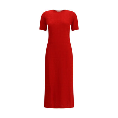 Fendi Red Cotton Casual Dress