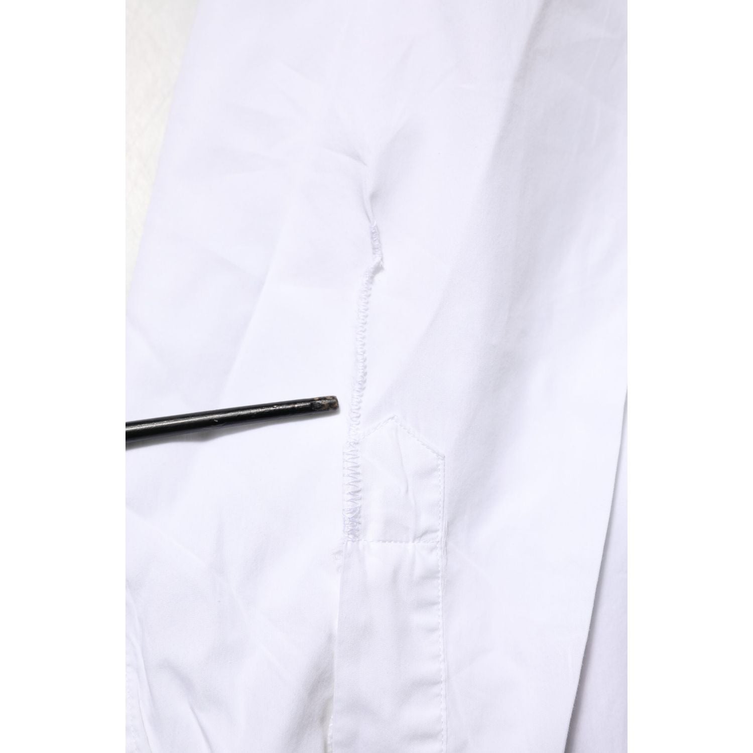 Dolce & Gabbana White Rose Embroidery Collared Shirt Top