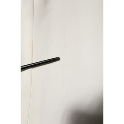 Dolce & Gabbana White Round Neck Short Sleeves Blouse Top