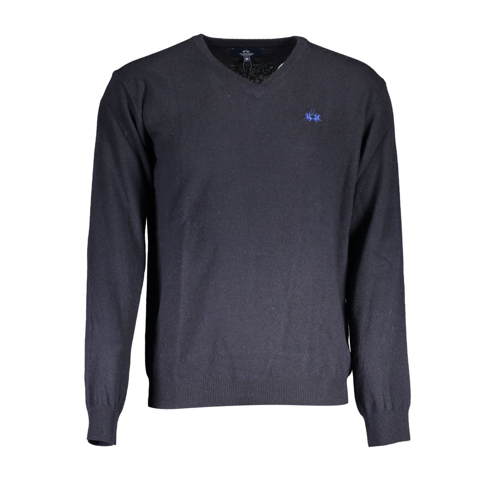 La Martina Blue Wool Sweater