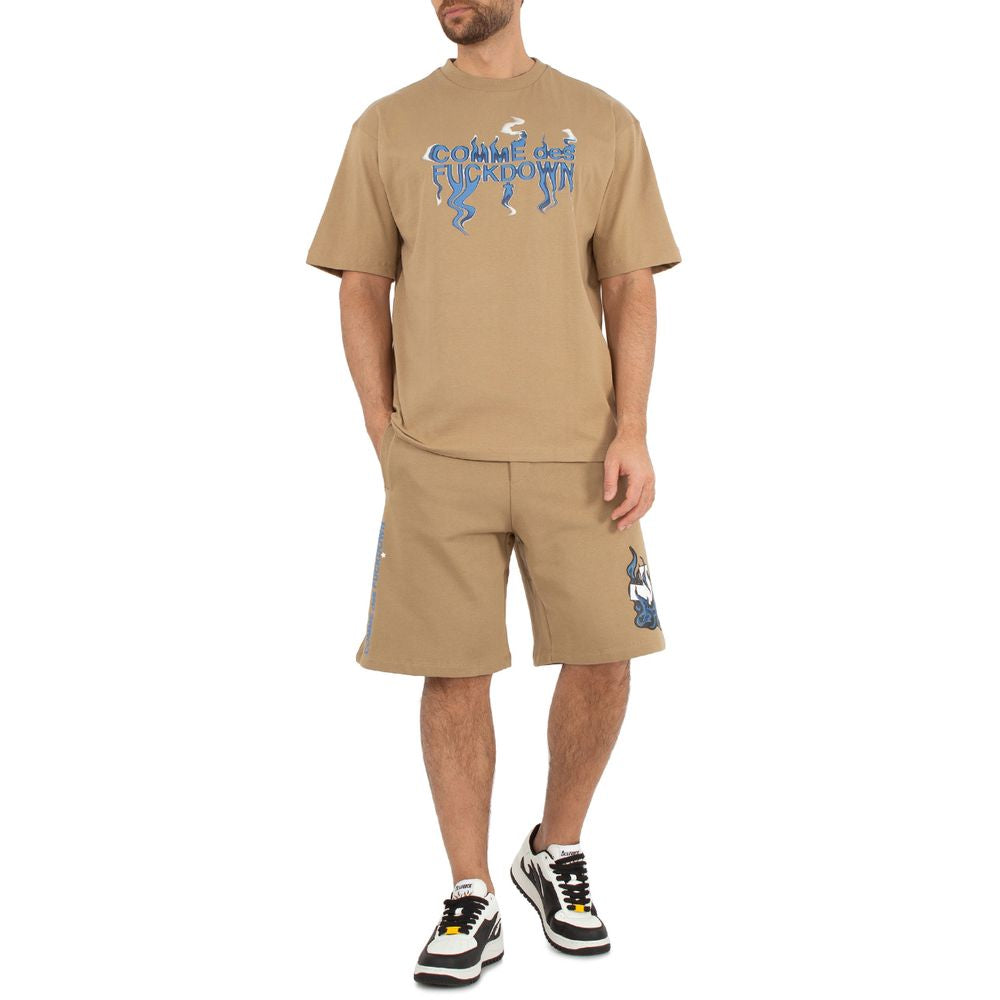 Comme Des Fuckdown Brown Cotton Short