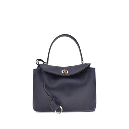 Balenciaga Blue Calf Leather Bos Taurus Shoulder Bag