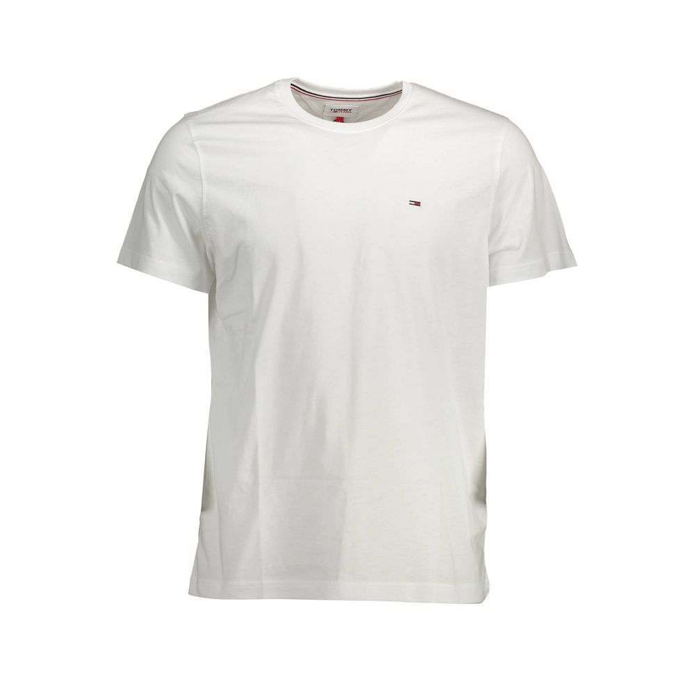 Tommy Hilfiger White Organic Cotton Men T-Shirt