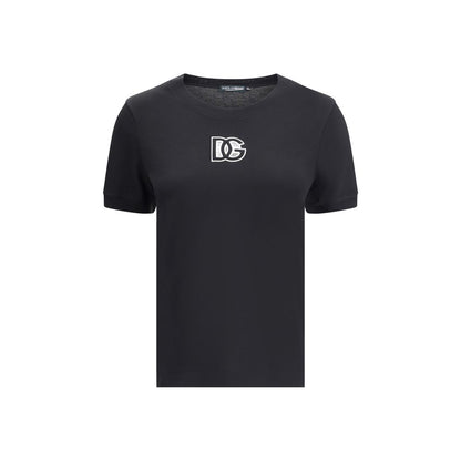 Dolce & Gabbana Black Cotton T-Shirt