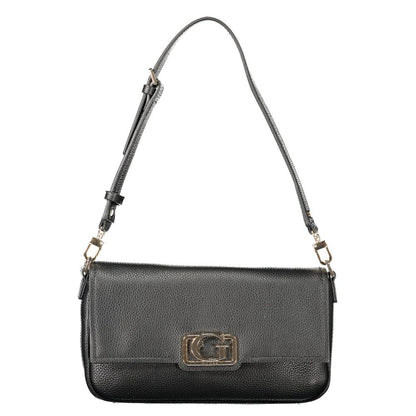 Guess Jeans Black Polyethylene Women Handbag with adjustable strap