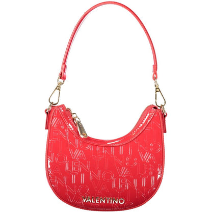 Mario Valentino Red Polyethylene Women Handbag with removable handle and adjustable strap